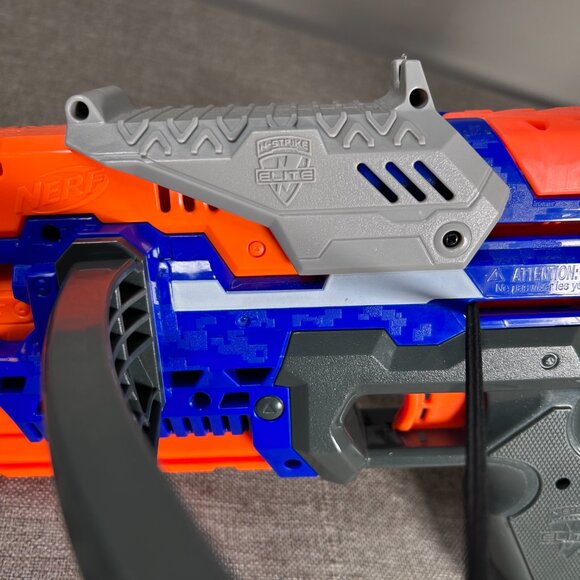 NERF N-Strike Elite Crossbolt Blaster Orange Blue NO 12 DART AMMO CLIP - Picture 5 of 15